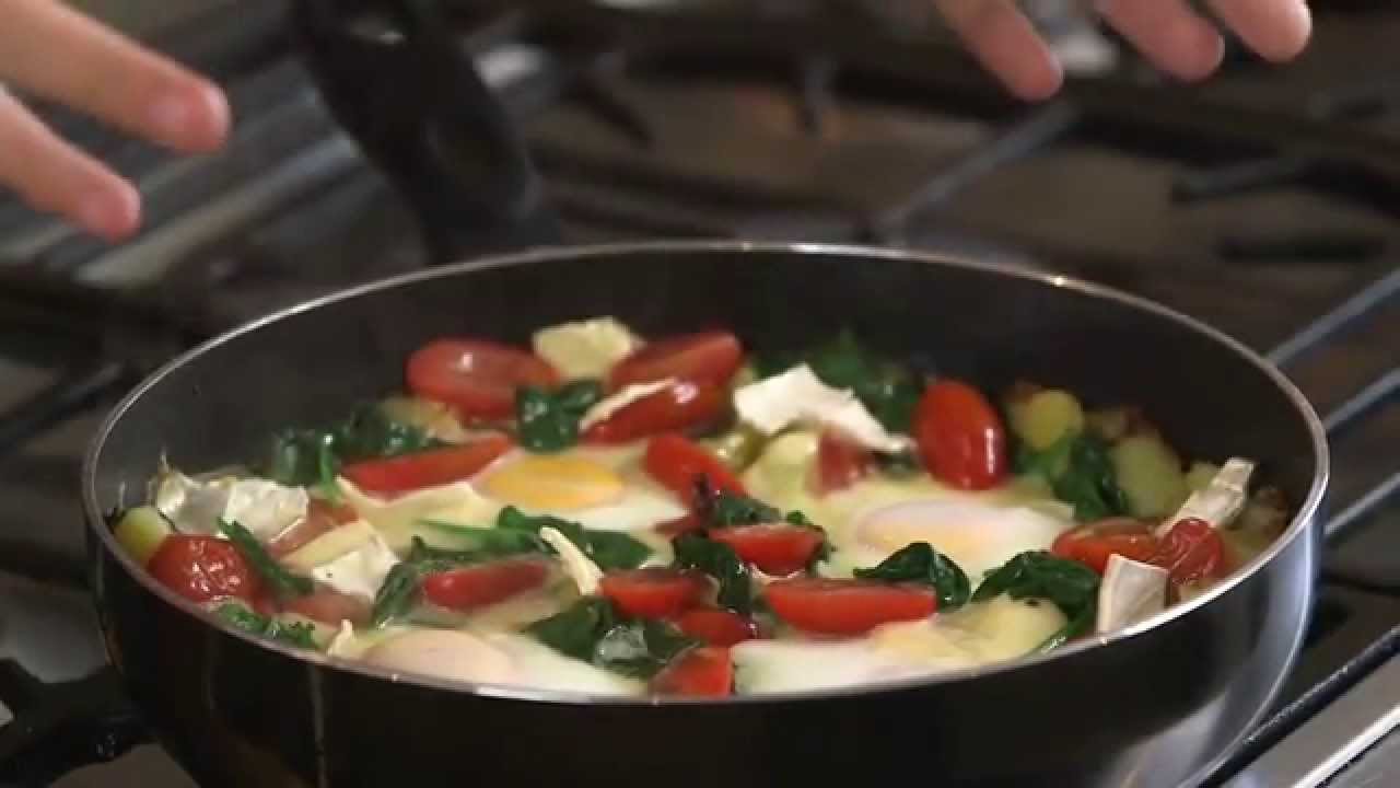 Watch Donal Skehan make Sauté Potatoes with Spinach and Eggs (full