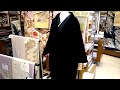 冬の和装コート、ベルベットのコートです