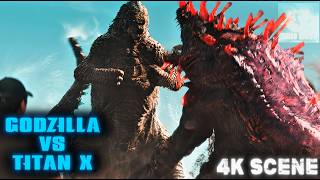 Godzilla Shamelessly Tries To Kill Another Single Mother Titan X | 4K Fight Scene 