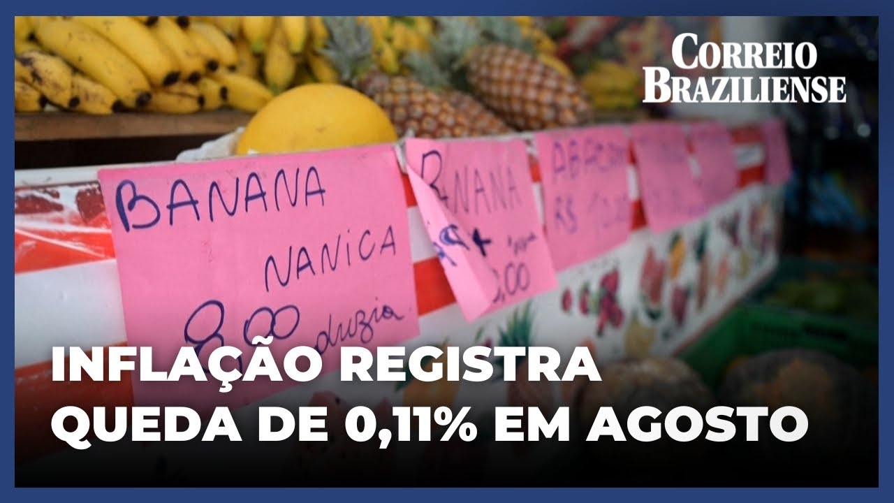 Inflação no Brasil desacelerou para 5,13% ao ano em agosto - 