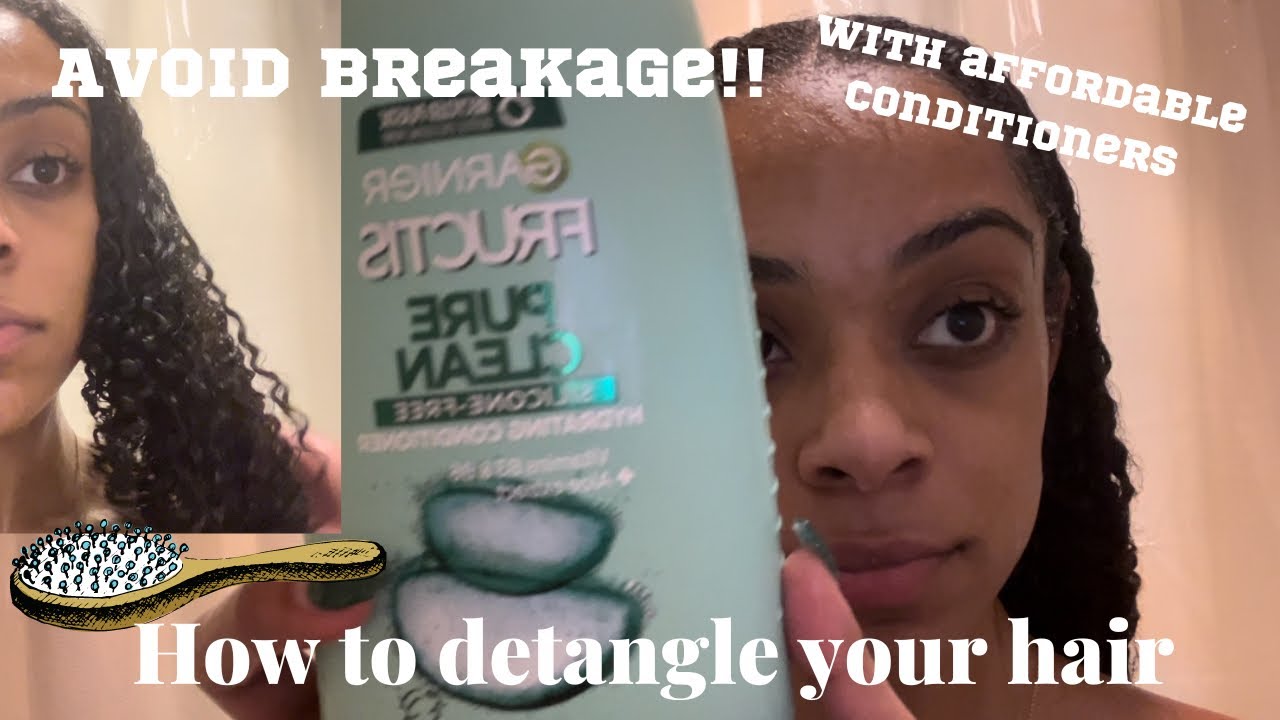  HOW TO DETANGLE YOUR HAIR TO AVOID BREAKAGE‼️ - YouTube