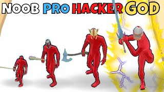 NOOB vs PRO vs HACKER vs GOD in Ragdoll Merge Masters screenshot 2