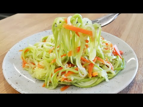 ЛАПША ИЗ КАБАЧКОВ с ароматным маслом – просто, вкусно и полезно!