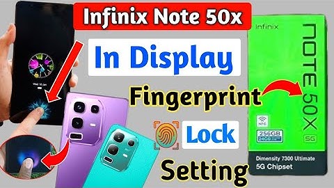 Infinix Note 50x Display Fingerprint Lock | In Display Fingerprint Lock Infinix Note 50x 5g phone