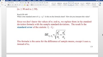Chapter 10 notes AP Stats