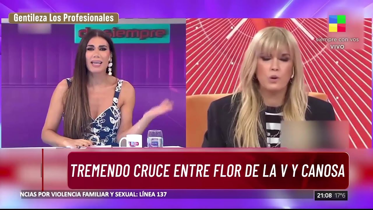 🔴TREMENDO CRUCE ENTRE FLOR DE LA V Y VIVIANA CANOSA