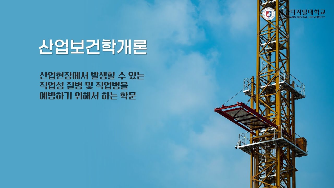 [WDU추천강의] 산업현장을 더욱 안전하게 만들기 위한 학문 ‘산업보건학개론’ - 원광디지털대학교 산업안전보건학과 | 임대성 교수