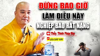 ĐỪNG BAO GIỜ Làm Việc Này Tạo Nghiệp Báo Rất Nặng - Vấn Đáp Thầy Thích Pháp Hòa