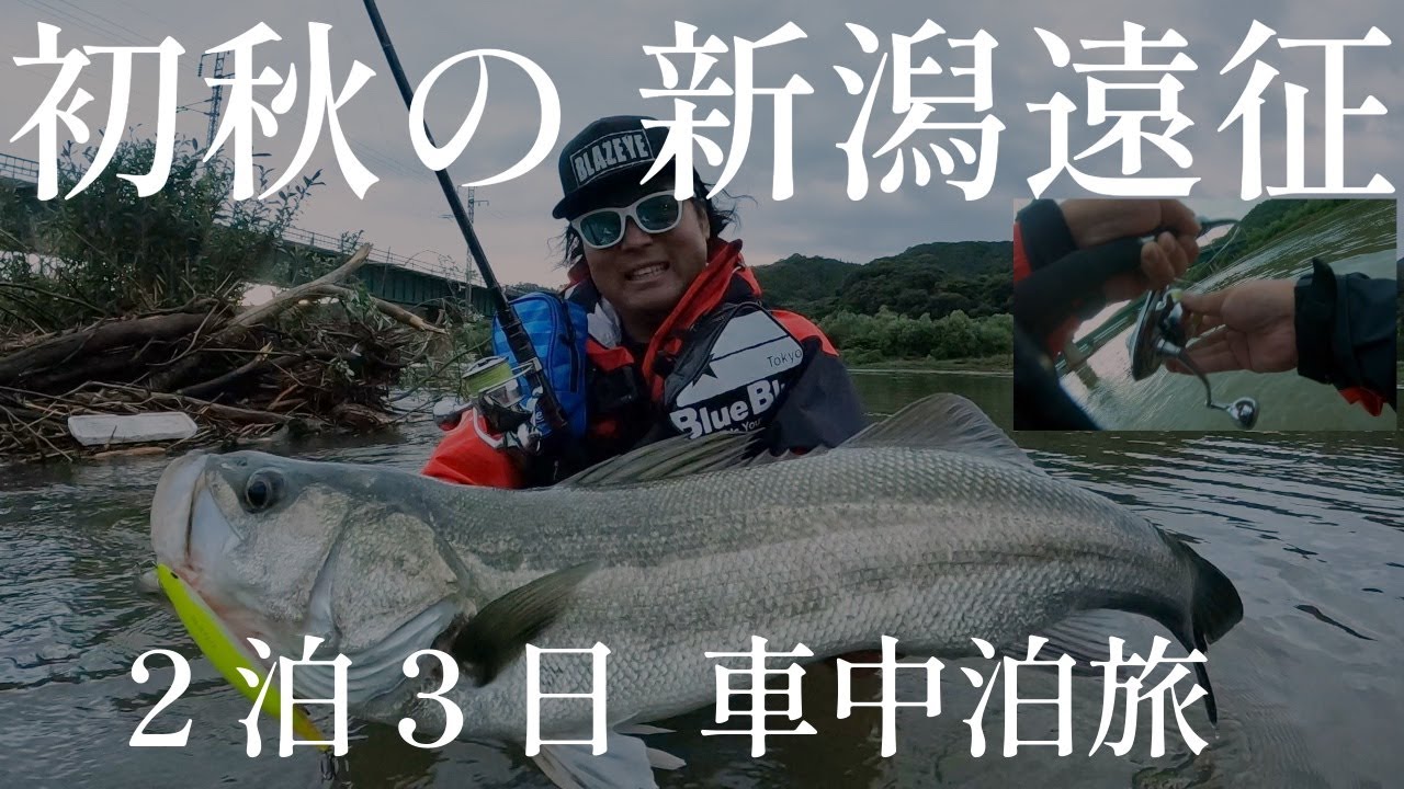 【2泊3日 車中泊旅】初秋の新潟遠征 リバーシーバス編