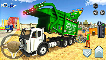 Garbage Trash Truck Simulator Game Video – City Road Trash Truck Driving #2 – Android Gameplay