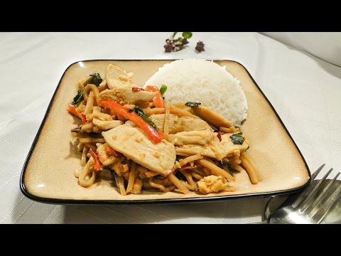 Bamboo Shoot with Chicken Stir Fry ไก่ผัดหน่อไม้ - Episode 17