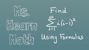 Evaluate a large Sum in Sigma Notation using formulas