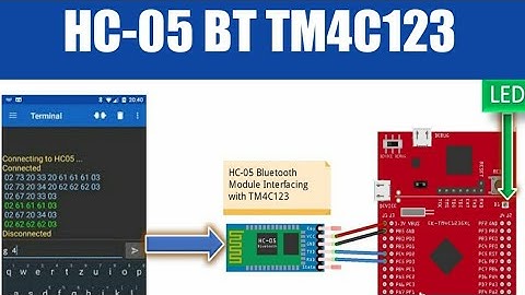 HC 05 Bluetooth Module with TM4C123   LED Control Example with Andriod app