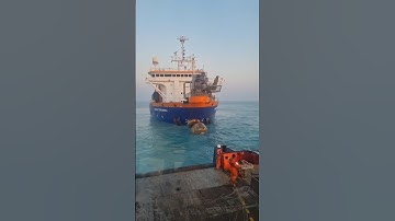 Hopper Pipeline Connection Van oord #trending  #offshorevessel #hopperdredger #pipelineconnection