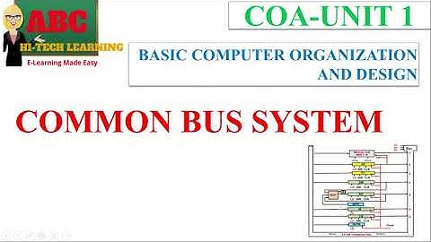COMMON BUS SYSTEM