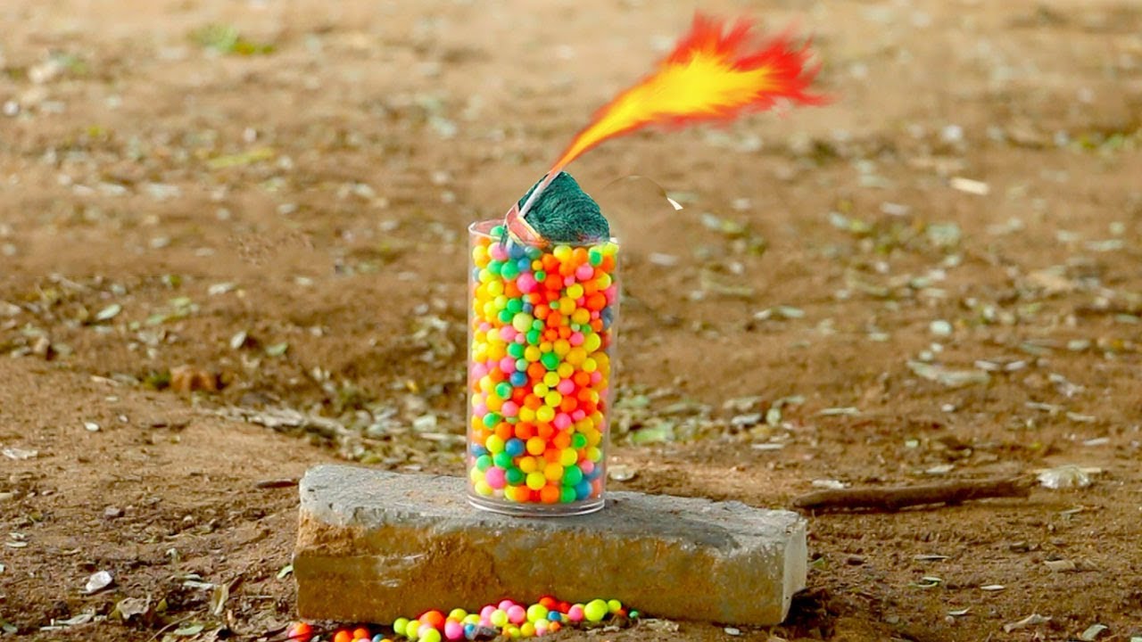 Colour Balls Vs Sutli Bomb In Slow Motion | Colour Balls Experiment Videos | 1000Wala