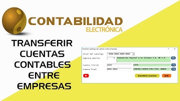 Ciberpaq | Contabilidad Transferir cuentas contables entre empresas