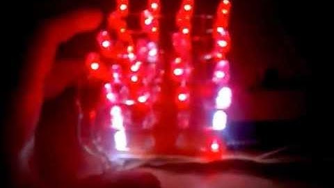 Led Küp (4x4x4) - PIC16F877A