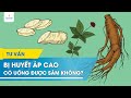 Bị huyết áp cao có uống được sâm không?