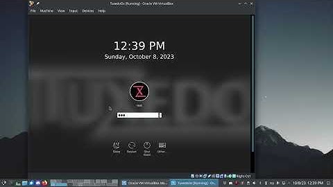Tuts - Tuxedo OS installation