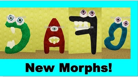 How to get all 4 new realistic alphabet lore morphs in backroom morphs!
