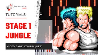 Contra - Stage 1: Jungle [NES Video Game Music] | Piano Cover and Piano Tutorial [Sheets Available] screenshot 5