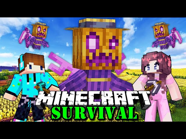 MEMBANGKITKAN SCARECROW UNTUK MENJADI SATPAM RUMAH !! Minecraft Survival Bucin S2 [#49] class=