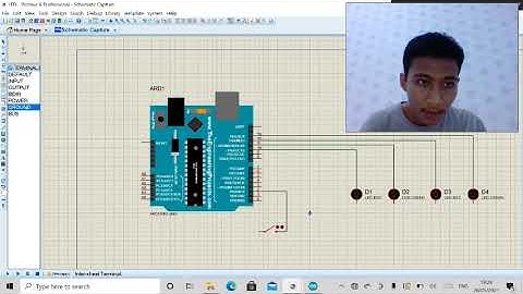 Menghidupkan dan mematikan lampu LED berjalan dangan 1 saklar di Arduino