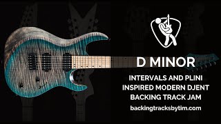 Intervals and Plini Inspired Modern Djent Backing Track Jam in D Minor | 120 BPM
