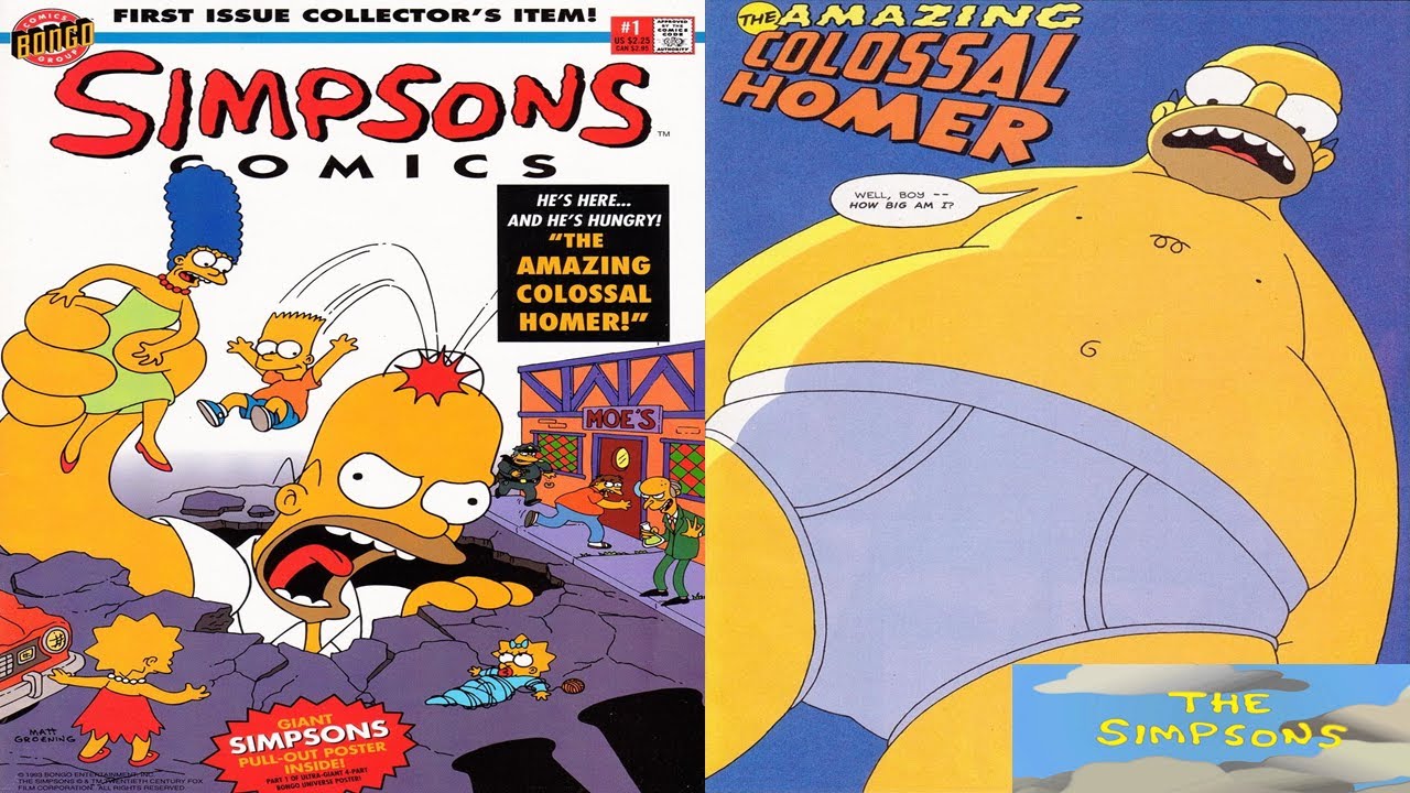 Simpsons Comics #1 (1993) "The Amazing Colossal Homer"