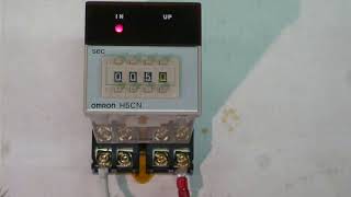 OMRON H5CN-BN Quartz timer (Power supply AC100-240V specification)　動作確認