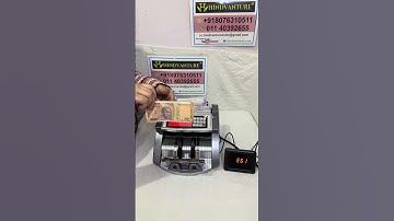 HINDVANTURE Fully Automatic Note Counting Machine with Fake Currency Detector Feature #trending