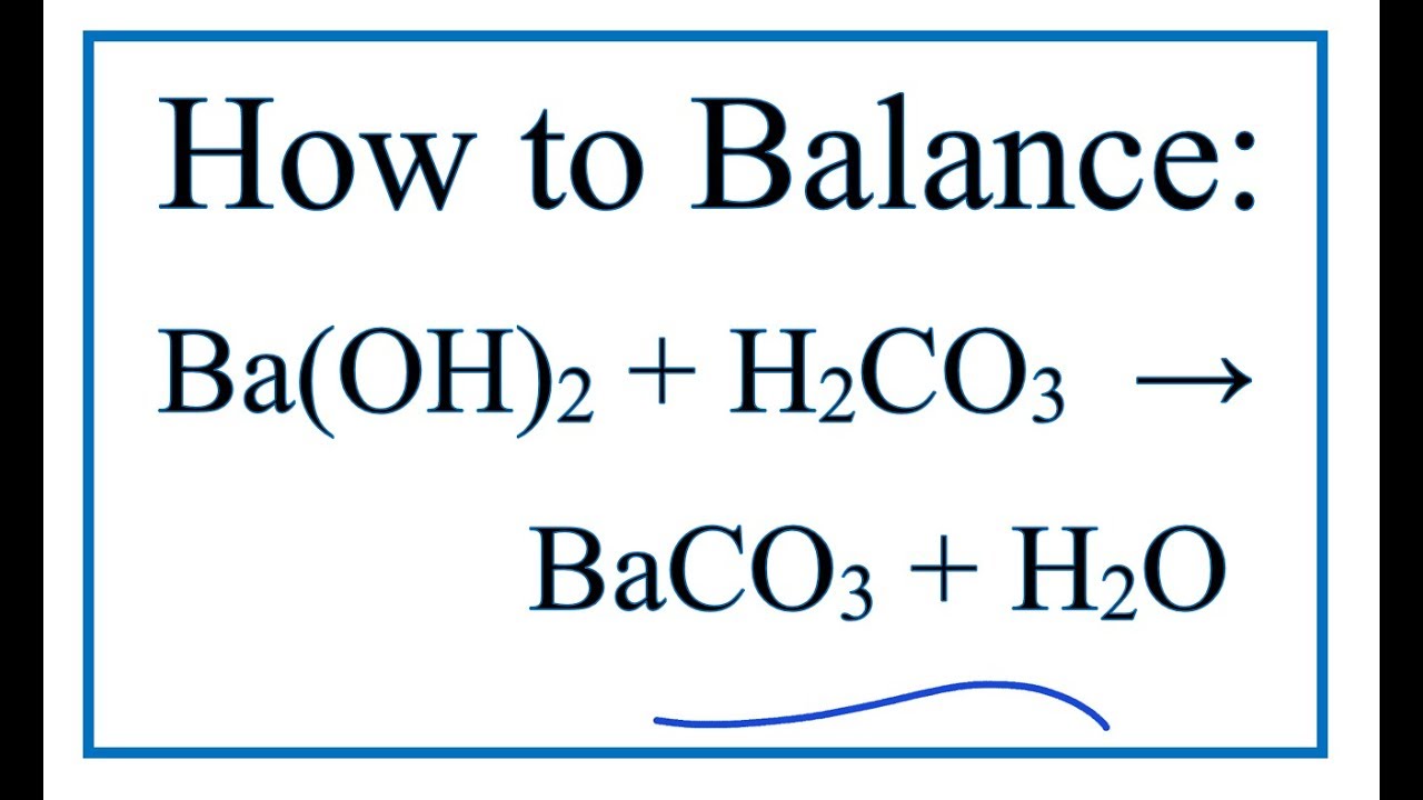 Baco3 h2o реакция