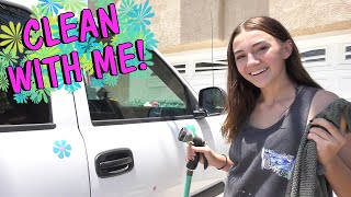 CLEAN MY CAR WITH ME | Kayla Davis