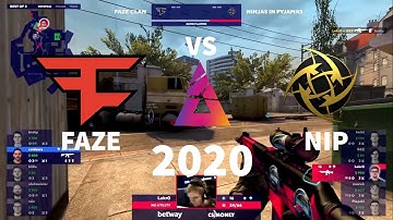 Faze CSGO PRO Moments vs NIP - BLAST 2020 | CSGO Highlights