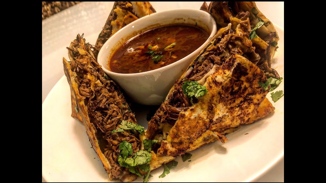Birria Tacos | Quesadillas Style | Tik Tok Wrap Hack - YouTube