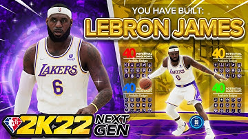 NBA 2K22 LEBRON JAMES BUILD - TWO WAY INSIDE OUT PLAYMAKER BUILD