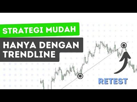 teknikal simpel hanya menggunakan trendline untuk pemula