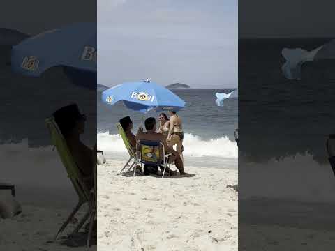 🇧🇷 Relaxing day at Copacabana beach Brazil🍹