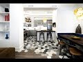 Hex Mosaic Floor Tile Install - YouTube