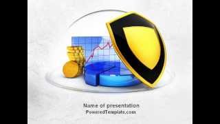 Savings Protection PowerPoint Template by PoweredTemplate.com
