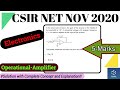 Electronics Question | CSIR NET NOV 2020 | Section-C: 5-Marks| Correct Solution| NTA Exam