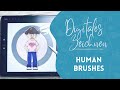 Cartooning Human Brushes für Procreate