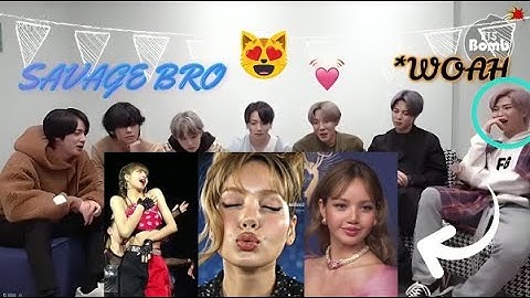 BTS REACTS to BLACKPINK LISA NEW TikTok 2025 🔥 | Ranking the BEST BLACKPINK TikTok