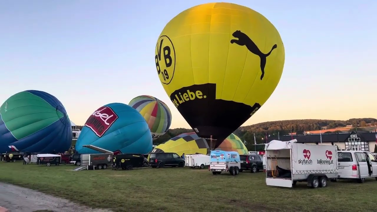 Warsteiner Internationale Montgolfiade  2023 Frühstart am Donnerstag den 7.9.2023 Part 2