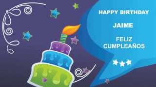 Jaime - Card  - Happy Birthday Jaime - Feliz cumpleaños Jaime