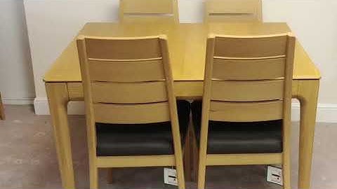 Ercol Romana Dining Suite Demonstration