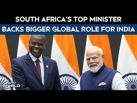 South Africa's Top Minister Backs Bigger Global Role For India At UNSC