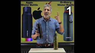 Apple Smart Hydrate Water Bottle vs Normal Bottle | #apple #hydrate