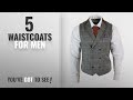 Top 10 Waistcoats For Men [2018]: Mens Double Breasted Herringbone Tweed Peaky Blinders Vintage